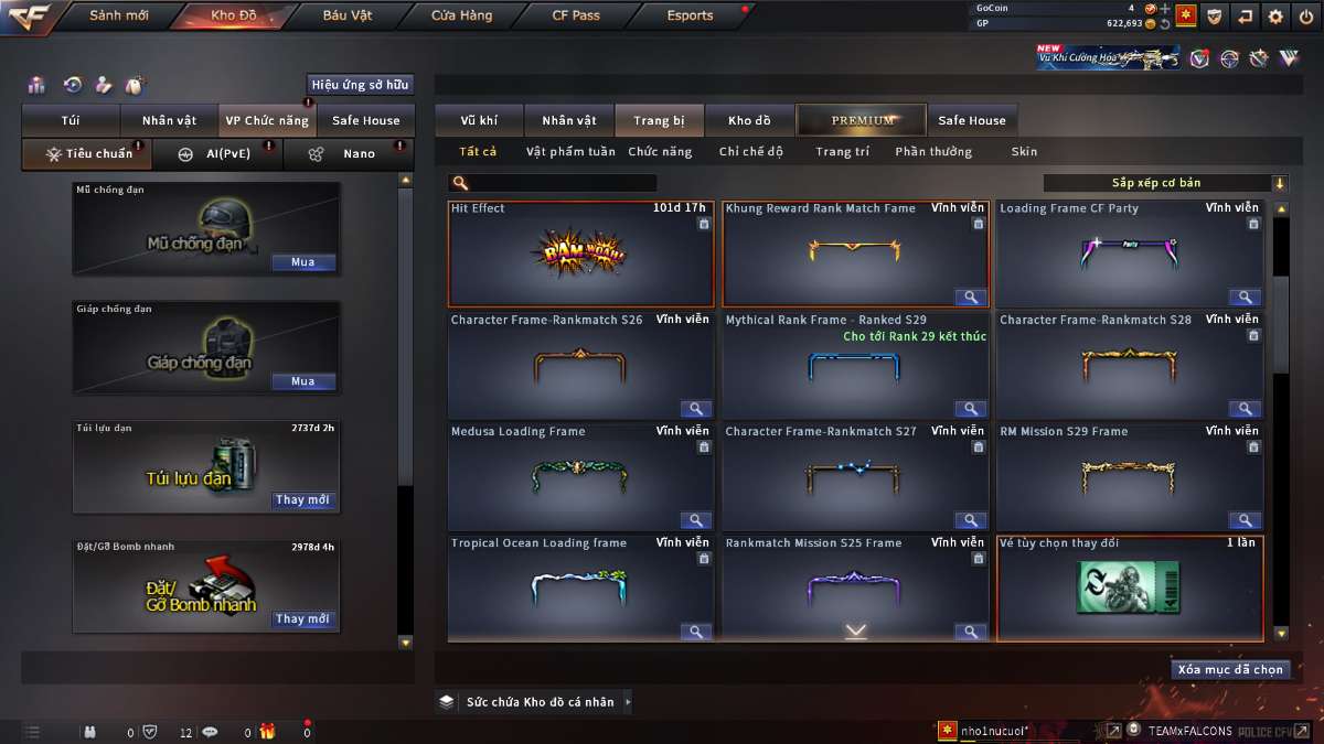 shop acc cf uy tin gia re